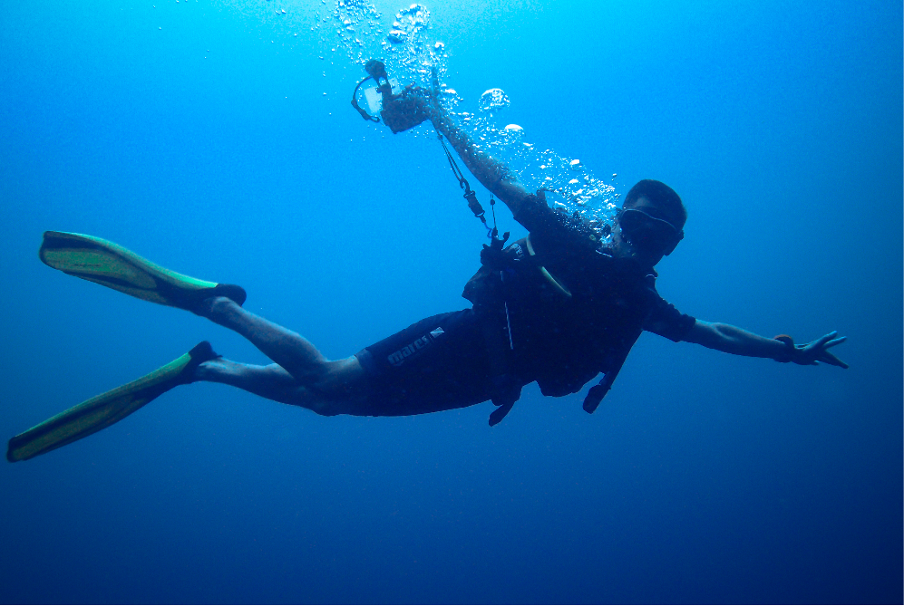 underwater photo retouching